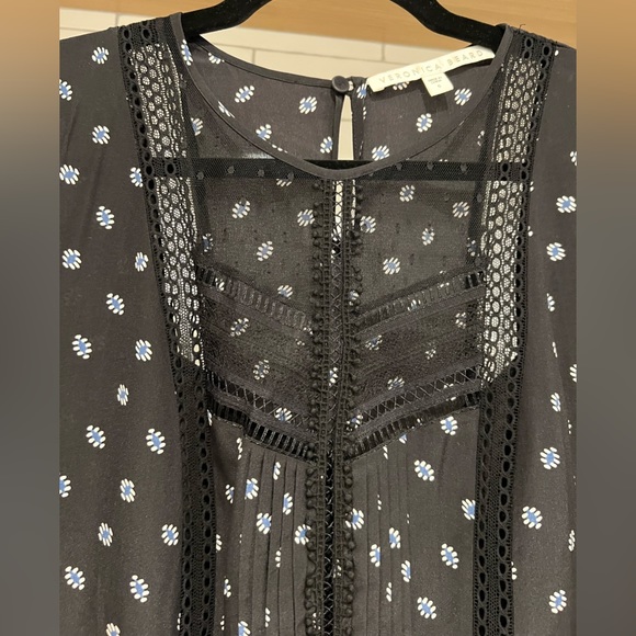 Veronica Beard Jasmine Silk Boho Dress. Lace and Macrame insets. EUC! - Picture 13 of 16